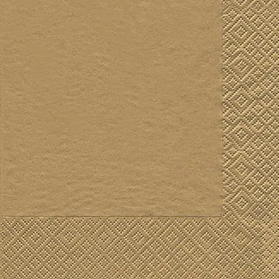 Produktbild von 20 Servietten Modern Colours gold 33x33cm