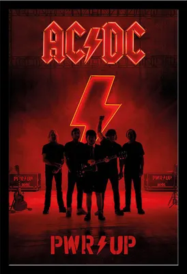 Image de AC/DC - PWR/UP - Musique - Impression de poster - Taille 61x91,5 cm Cadre MDF noir