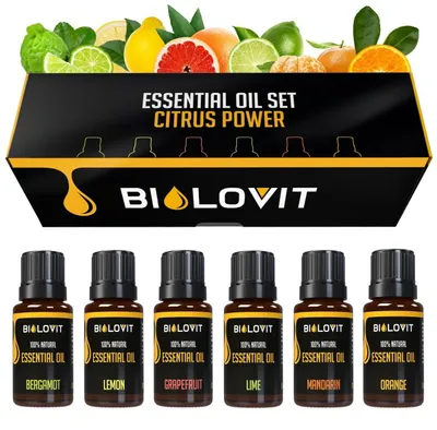 Image de Coffret d'huiles essentielles Bilovit - Le pouvoir des agrumes