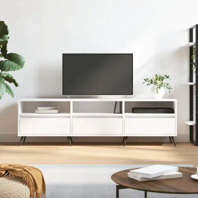 Immagine prodotto di mobile TV vidaXL bianco 150x30x44,5 cm in legno - mobile TV - mobile TV - supporto TV - pannello TV