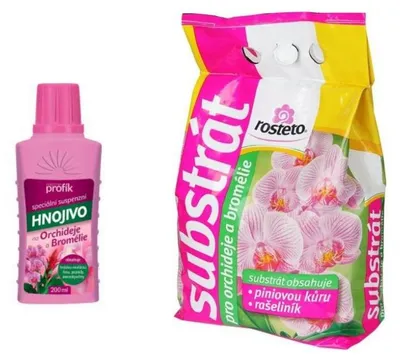 Obrázok produktu pre Sada substrátu a hnojiva pre orchidey Rosteto, S