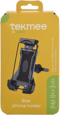 Zdjęcie produktu dla Uniwersalny uchwyt na telefon Tekmee do roweru – uchwyt na smartfon do roweru, czarny