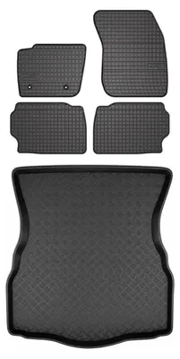 Obrázek produktu pro Gumové autokoberce SolidPRO + vana kufru pro: Ford Mondeo MK5 2015- hatchback 5 ks
