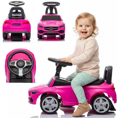 Obrázek produktu pro Posuvné auto Posuvné vozidlo Dětská hračka do auta od 1 roku Mercedes třídy C růžový