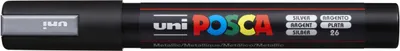 Productafbeelding van UNIBALL Marker UNI POSCA PC-5M, zilver – Voordelige set van 6 stuks