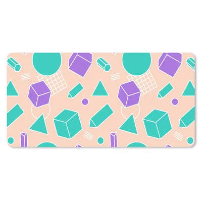 Produktbild von MuchoWow® Mauspad Mousepad Vintage - Muster - Blöcke 60x30 cm - Mousepads - Maus Mat - Pad - Mausunterlage - Nachhaltig