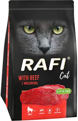 Zdjęcie produktu dla Rafi Sucha Karma Dla Kotów Z Wołowiną 1,5 Kg