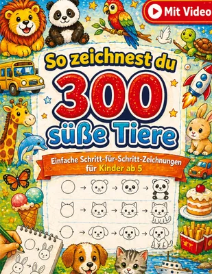 Produktbild von So zeichnest du 300 süße Tiere