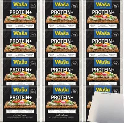 Produktbild von Wasa Selection Protein+ 12er Pack (12x200g Packung) + usy Block