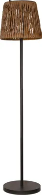 Produktbild von LED Solar-Stehlampe Cesta Wasserhyazinthen Optik schwarz 127cm