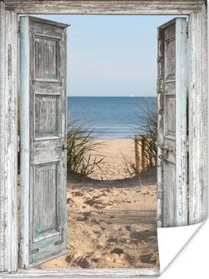 Produktbild von MuchoWow® Poster Düne - Strand - Aussicht - Sommer 120x160 cm - Wandbilder