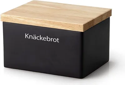 Produktbild von CONTINENTA Vorratsdose Keramik, schwarz 17,5x13,5x11 cm 3750 4017167375007