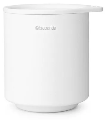 Imagen del producto de Brabantia MindSet, cubo de basura, blanco, redondo, metal, de un solo color, para interiores