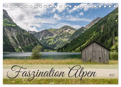 Produktbild von Faszination Alpen (Tischkalender 2027 DIN A5 quer), CALVENDO Monatskalender