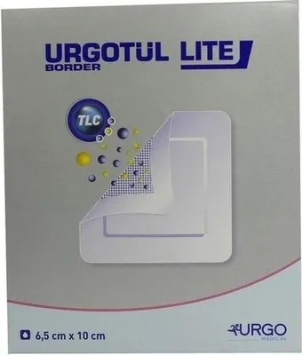 Produktbild von Urgotül Lite Border, Lipidokolloid-Wundauflage mit Haftrand, 10 St VER