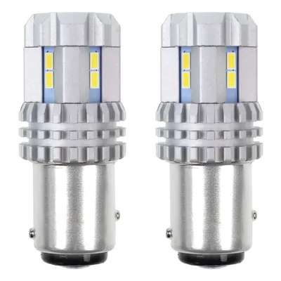 Zdjęcie produktu dla Żarówki samochodowe LED 1157 BAY15D P21/5W White 12V 24V CANBUS 3020 22SMD AMiO