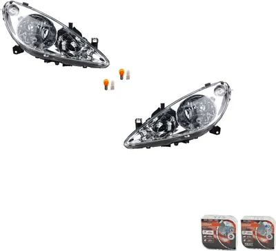 Immagine prodotto di Johns, Fari + Osram Night Breaker Laser adatto per Peugeot 307 08/00-06/05 L R 6204Z3 6204ZR 6205Z3 6205ZR
