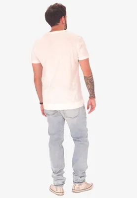 Produktbild von Diesel Herren T-Shirt, Weiß, 100% Baumwolle, V-Ausschnitt