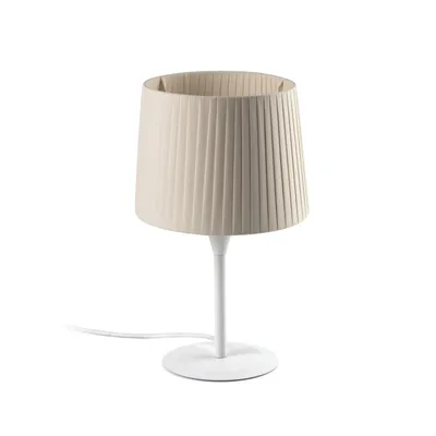 Produktbild von SAMBA Tischlampe weiß/Polyesterseide beige 64310-38