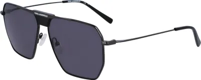 Produktbild von Karl Lagerfeld KL350S Shiny black 58/13/140 Herren Sonnenbrillen