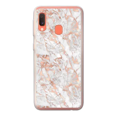 Produktbild von MuchoWow® Handyhülle Schutzhülle Hülle für Samsung Galaxy A20e Marmor - Roségold - Luxus - Muster Silikon Softcase Handy Hülle - Abdeckung