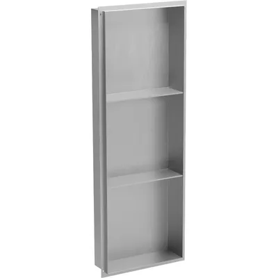 Obrázok produktu pre Mexen X-Wall-NR zapustená polica bez obruby s poličkou 90 x 30 cm, inox - 1911903010S
