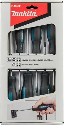 Produktbild von Makita Schraubendreher Satz 6 teilig E-13502