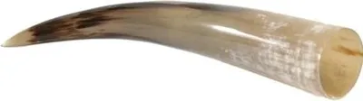 Produktbild von Trinkhorn 0,7 Liter aus Horn, Unikat von afrikanischen Watussi Rindern, lebensmittelecht lackiert, in Deutschland geschliffen