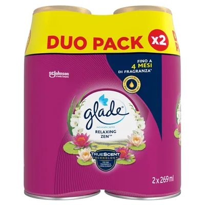 Immagine prodotto di Confezione doppia di ricambio per deodorante automatico Glade Relaxing Zen