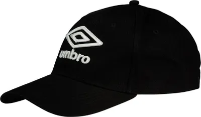 Zdjęcie produktu dla Czapka Umbro z dużym logo, czarna, rozmiar M, męska, czarna, rozmiar M