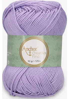 Obrázek produktu pro Anchor Creativa Fino – 100% bavlněná příze pro háčkování a pletení (barva 00422)