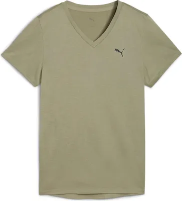 Produktbild von Puma W TAD ESSENTIAL VNECK Tee - grün, Größe:XXL