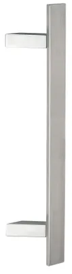 Produktbild von Haustür Stoßgriff Edelstahl flach gerade mit schrägen Stützen Maß L: 2000- Maß B:1800mm