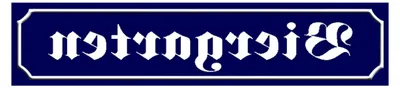 Produktbild von Metallschild Biergarten Straßenschild 46x10 cm Wanddekoration