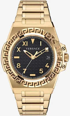 Produktbild von Versace VE3I00522 Greca Reaction schwarz gold Edelstahl Herren Uhr NEU