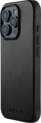 Produktbild von Mujjo Leather Case, Cover, Apple, iPhone 16 Pro, 15,5 cm (6.1"), Schwarz