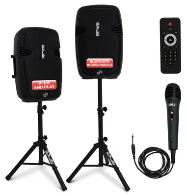 Image de Système de haut-parleurs sans fil - Haut-parleur Bluetooth - Microphone inclus - Télécommande