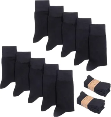 Produktbild von 10 Paar hochwertige Baumwollsocken von Footnote uni Damen Herren