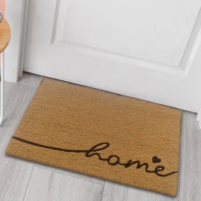 Immagine prodotto di Zerbino Home in cocco | design semplice in marrone-beige dimensioni - 40 x 60 cm