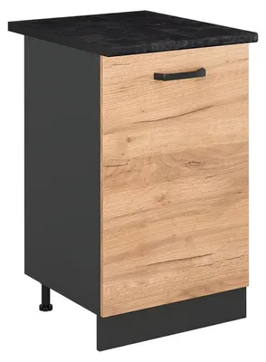 Produktbild von Küchenunterschrank Vicco R-Line Goldkraft Eiche/Anthrazit 50 cm Arbeitsplatte Anthrazit, Model 70284