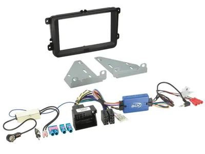 Produktbild von ACV 621320-30-03, Radioblende, Auto, Schwarz, Einfarbig, Kunststoff, Seat Seat Alhambra (7N) 10/2010 - 2015 Seat Leon (1P/1PN Facelift) 03/2009 - 10/2012 Seat Toledo...