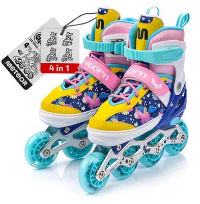 Immagine prodotto di Pattini a rotelle per bambini - Modello regolabile 4-in-1