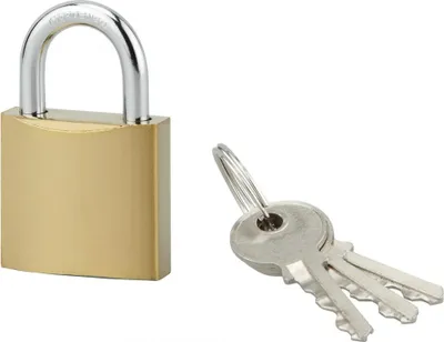 Image de Cadenas ACERA à clé, base 30 mm, anse acier cémenté, 3 clés - SERRUPRIX
