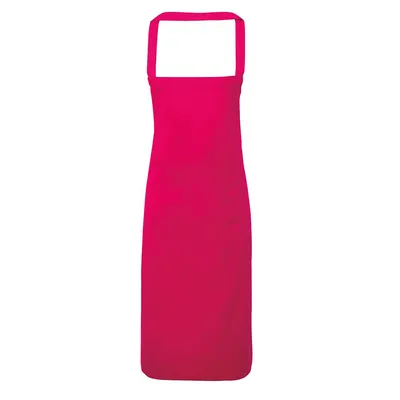Image de Tablier sans poches pour femmes Premier RW1055 (taille unique) (Rose foncé)