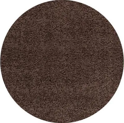 Obrázek produktu pro 120x120 (průměr) kruh Kusový koberec Life Shaggy 1500 brown kruh