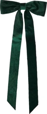Zdjęcie produktu dla Zestaw 4 kokard dekoracyjnych MICA - zielone 19x48 cm, duże kokardy świąteczne na choinkę, drzwi, wieniec i prezenty, klasyczne i wielokrotnego użytku