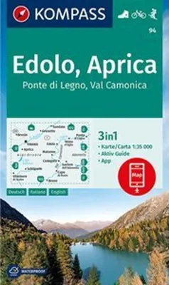 Produktbild von KOMPASS Wanderkarte 94 Edolo, Aprica, Ponte di Legno, Val Camonica 1:50.000