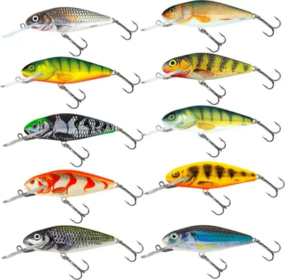 Produktbild von Salmo Perch Deep Runner Wobbler 8cm, Salmo Farben:Holo Smelt, Länge/Gewicht/Laufverhalten/Tauchtiefe:8cm / 14g / Tiefläufer / 3.0-6.0m