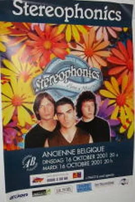 Obrázok produktu pre Stereophonics – koncert v Belgicku, rok 2001 – plagát – 61x91 cm