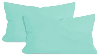 Productafbeelding van Set van 2 kussenslopen van katoen – jersey – ongeveer 40 x 60 cm, mintgroen